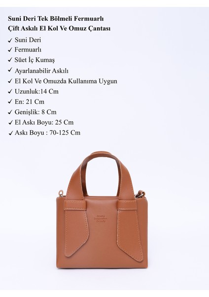 Taba SHK60 Suni Deri, Tek Bölmeli, Fermuarlı, Ayarlanabilir Askılı, El, Kol Ve Omuz Çantası modelleri