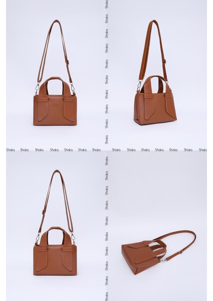 Taba SHK60 Suni Deri, Tek Bölmeli, Fermuarlı, Ayarlanabilir Askılı, El, Kol Ve Omuz Çantası