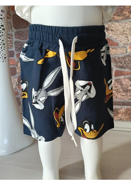 Looney Tunes Yazılı Bugs Bunny Karakterli T-Shirt Şort Takım fırsatları