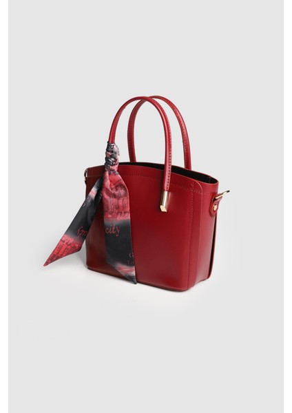 Lagraccio Paris Kadın Jeev Fularlı El ve Askılı Çanta Bordo fiyatları