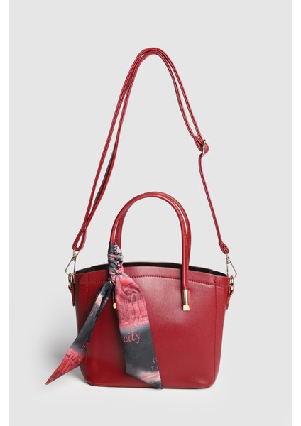 Lagraccio Paris Kadın Jeev Fularlı El ve Askılı Çanta Bordo modelleri