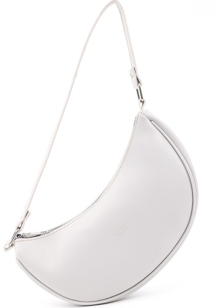 Gri SHK26 Tek Bölmeli Suni Deri El ve Omuz Çantası U:12 E:26 G:6 cm