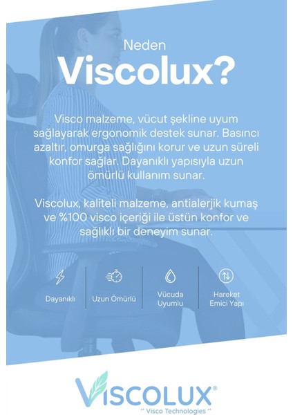 Ortopedik Oturma Simidi - %100 Visco Oturma Simidi Doğum Sonrası Ameliyat Sonrası Minder 43X43X9 indirimleri