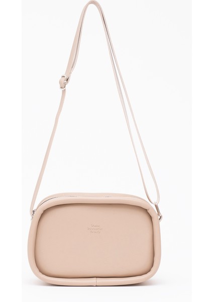 Vizon Shk62 Tek Bölmeli Suni Deri Ayarlanabilir Askılı Fermuarlı Çapraz Omuz Çantası