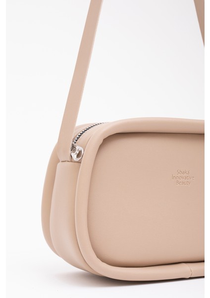 Vizon Shk62 Tek Bölmeli Suni Deri Ayarlanabilir Askılı Fermuarlı Çapraz Omuz Çantası