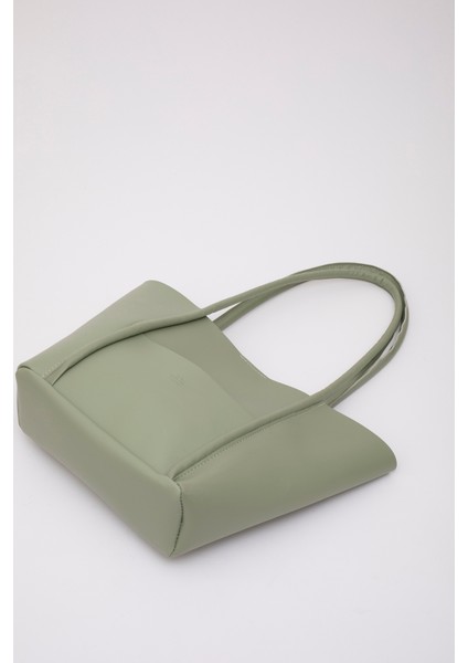 Mint Yeşili Shk80 Önü Cepli Çıtçıtlı Makyaj Çantalı Deri Büyük Boy Kol Ve Omuz Çantası U:26 E:40 G:8 Cm indirimleri