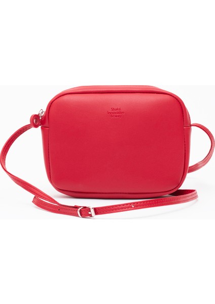 Kırmızı U23 Suni Deri ,tek Bölmeli, Fermuarlı,süet Iç Kumaş, Ayarlanabilir Askılı, Mini Urban Omuz Çantası indirimleri