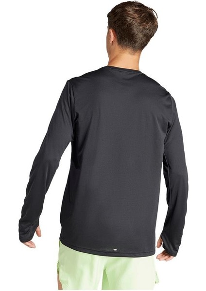 Erkek Siyah Sweatshirt RUN IT LS IL7231