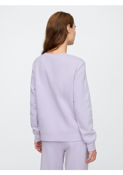 Kadın Lila Gap Logo Relaxed Fleece Sweatshirt indirimleri