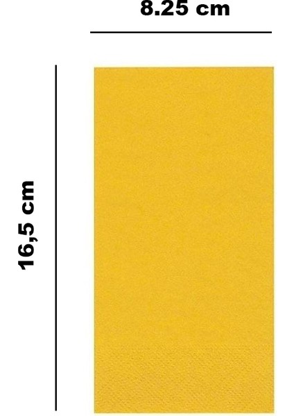 Sarı Kağıt Peçete Servis Peçetesi 33X33 cm - 20 Adet modelleri