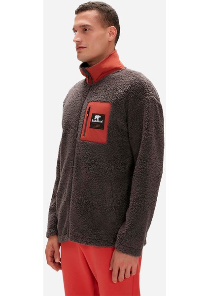 Ryan Plush Full-Zip Antrasit Erkek Sweatshirt indirimleri