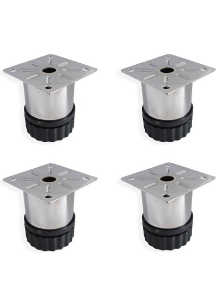 Metal Dolap Mobilya Baza Ayağı Krom 5cm / 4ADET