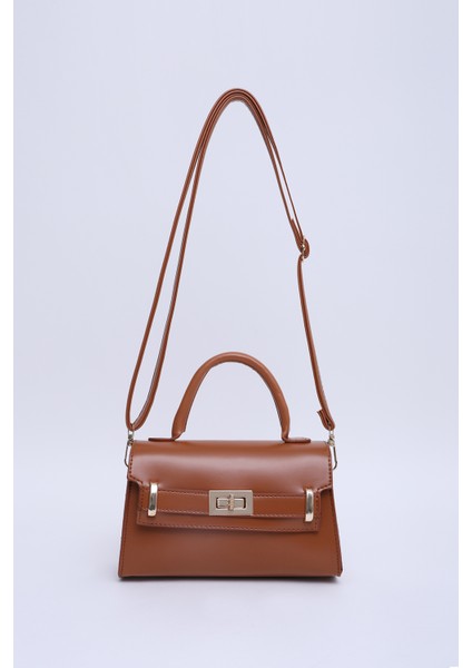 Taba Shk188 Suni Deri Tek Bölmeli Kilit Detaylı Askılı El, Kol Ve Omuz Çantası