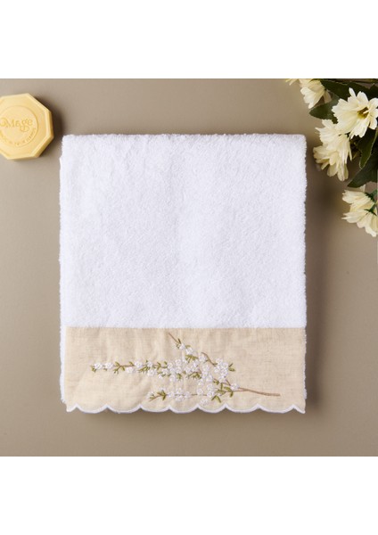 Soft Lina Yüz Havlusu - Ekru - 50X90 cm fırsatları