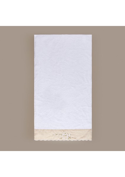 Soft Lina Yüz Havlusu - Ekru - 50X90 cm