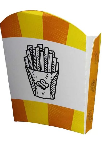Kızarmış Patates Kutusu (Lüks) Büyük - 70 Adet fiyatları