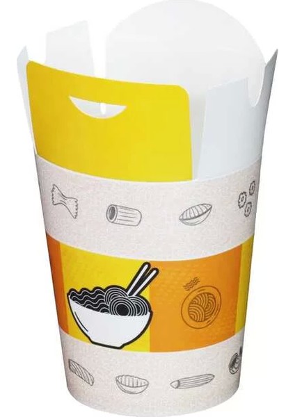 Karton Noodle Kutusu 16 Oz - 50 Adet
