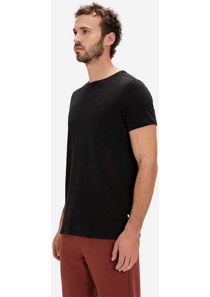 Solid T-Shirt Lacivert Basic Erkek Tişört fiyatları