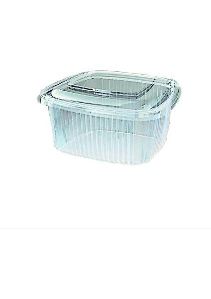 750 cc Kare Bombe Kapak Sızdırmaz Kap - V30 (100 Adet)