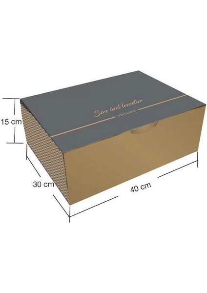 Şekilli Pasta Kutusu 30X40X15 cm - 25 Adet fiyatları