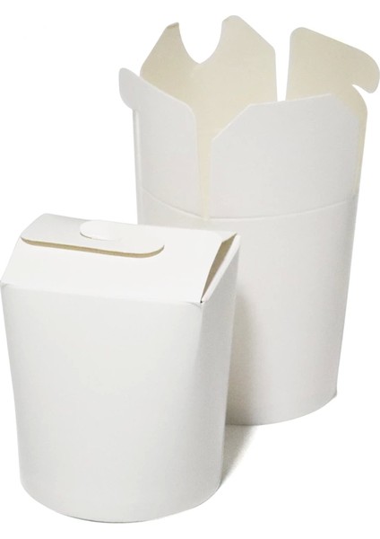 Karton Noodle ve Döner Kutusu Beyaz 16 Oz - 50 Adet fiyatları