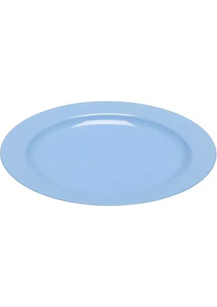 Plastik Mavi Tabak 26 cm - 10 Adet