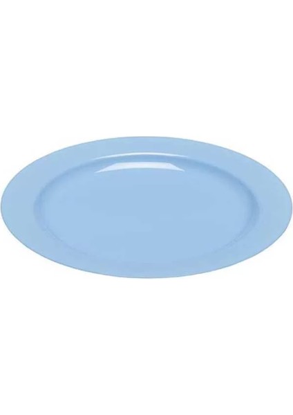 Plastik Mavi Tabak 23 cm - 10 Adet