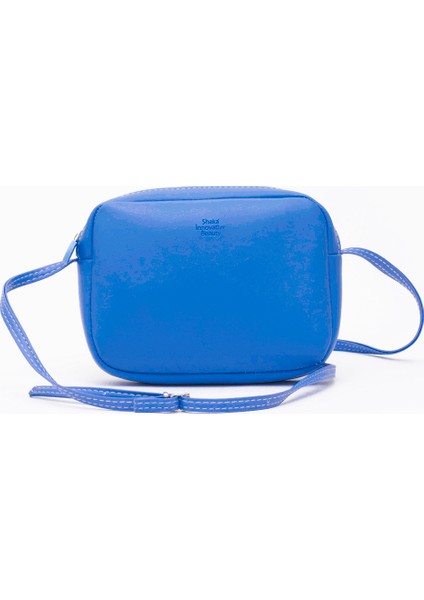 Saks Mavi U23 Suni Deri ,tek Bölmeli, Fermuarlı,süet Iç Kumaş, Ayarlanabilir Askılı, Mini Urban Omuz Çantası indirimleri