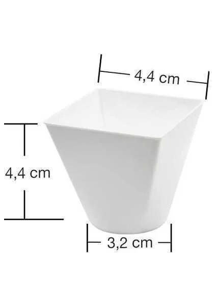 Plastik Mini Kap Beyaz 60 cc - 25 Adet fiyatları