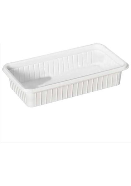 Plastik Dondurma Kabı Beyaz 500 gr (500 Adet)