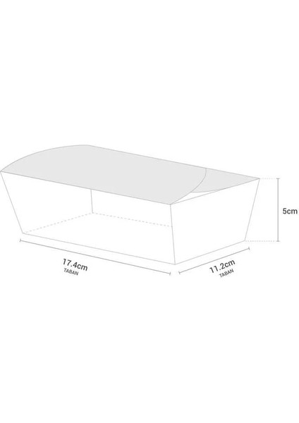 Konik Kilitli Kutu Orta Ebat 19 x 12 cm - 100 Adet indirimleri