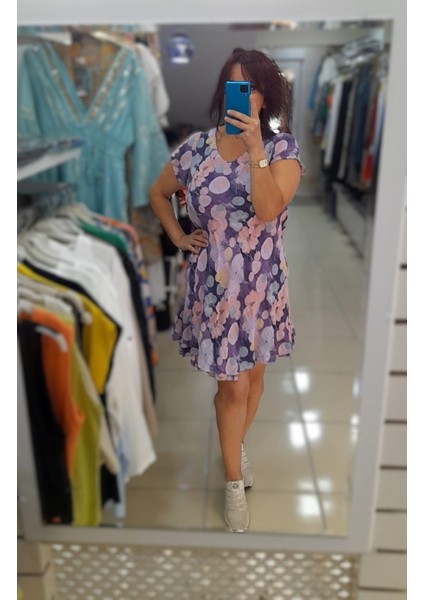 Italyan Pamuk Keten Elbise