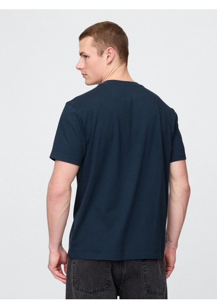 Erkek Lacivert Gap Logo T-Shirt fırsatları