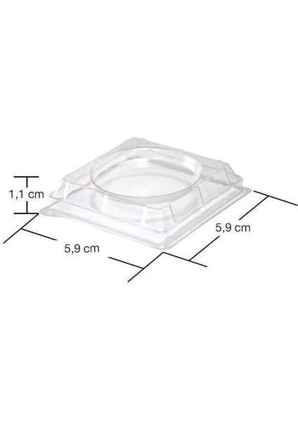 Plastik Mini Kap Kapağı (Düz) 120cc - 120 Adet fiyatları