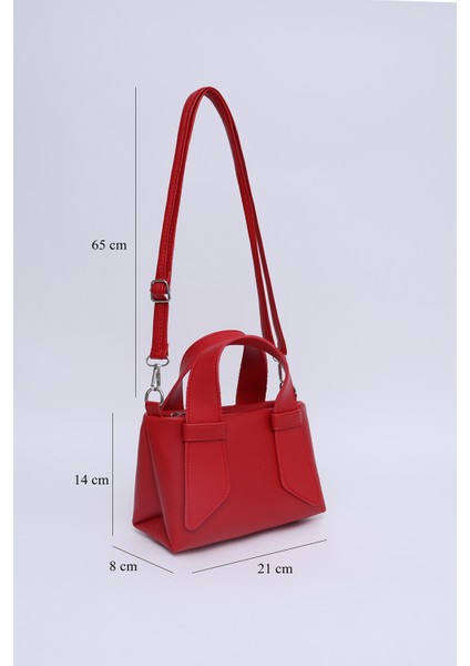 Kırmızı SHK60 Suni Deri, Tek Bölmeli, Fermuarlı, Ayarlanabilir Askılı, El, Kol Ve Omuz Çantası fiyatları
