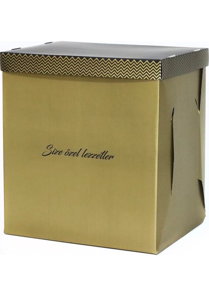 Şekilli Katlı Pasta Kutusu 35X45X50 cm - 10 Adet