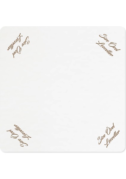 Kare Turta Altı Beyaz (Kalın) 26 cm - 25 Adet