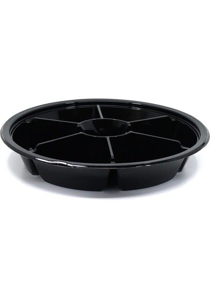 Yuvarlak 7 Bölmeli Siyah Kap - 50 Adet