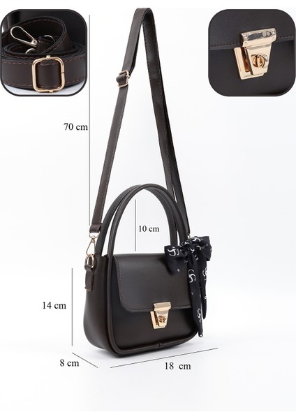 Kahve Rengi SHK235 Suni Deri Tek Bölmeli Fular Hediyeli El Kol ve Omuz Çantası fırsatları