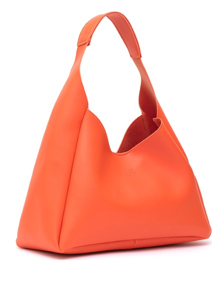 Turuncu SHK19 Suni Deri, Çıtçıtlı, Tek Bölmeli, Fermuarlı Makyaj Çantalı, El, Kol ve Omuz Çantası fiyatları