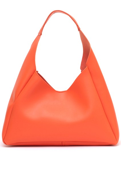 Turuncu SHK19 Suni Deri, Çıtçıtlı, Tek Bölmeli, Fermuarlı Makyaj Çantalı, El, Kol ve Omuz Çantası modelleri