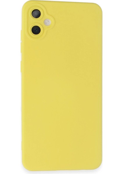 Samsung Galaxy A05 Kılıf Nano Içi Kadife Silikon - Sarı - CPTD6137-8832