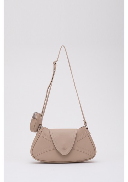 Vizon Shk96 Suni Deri Tek Bölmeli Cüzdanlı Kol ve Omuz Çantası