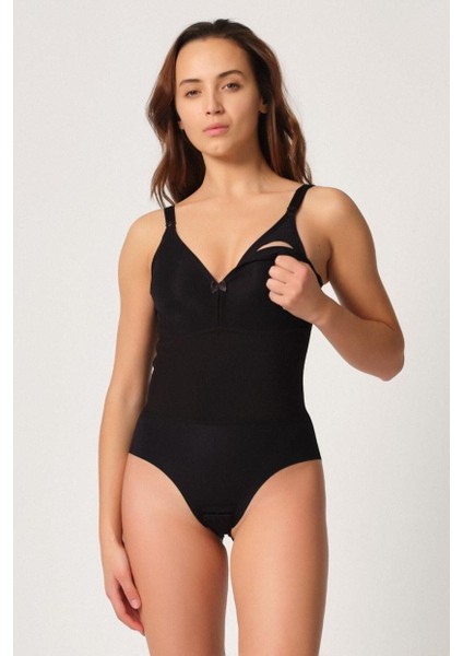 Siyah Mı Emay 2944 Sırt Destekli Badi Emzirme Korse