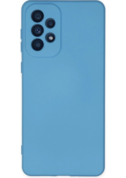 Samsung Galaxy A33 5g Kılıf Nano Içi Kadife Silikon - Mavi - CPTD6270-8484