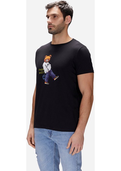 Nash Night Men's Printed T-Shirt indirimleri