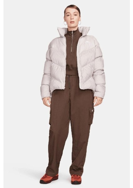 Sportswear Therma-Fıt Windpuffer Kadın Uzun Şişme Mont