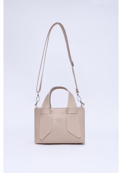 Vizon SHK60 Suni Deri, Tek Bölmeli, Fermuarlı, Ayarlanabilir Askılı, El, Kol Ve Omuz Çantası