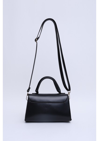 Siyah Shk188 Suni Deri Tek Bölmeli Kilit Detaylı Askılı El, Kol Ve Omuz Çantası fırsatları