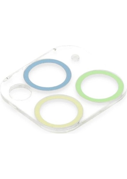 iPhone 11 Pro Renkli Kamera Lens Koruma Cam - Yeşil-Sarı - CPTD3027-4563 modelleri